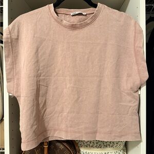 Zara Blush Pink Short Sleeve Tee